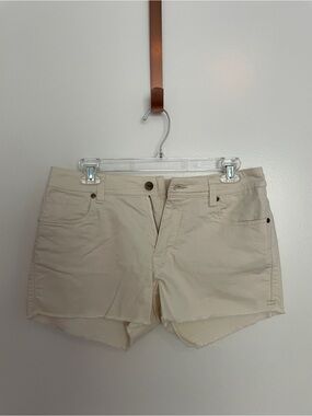 Toad&Co Cream Sequoia Denim Cutoff Shorts
